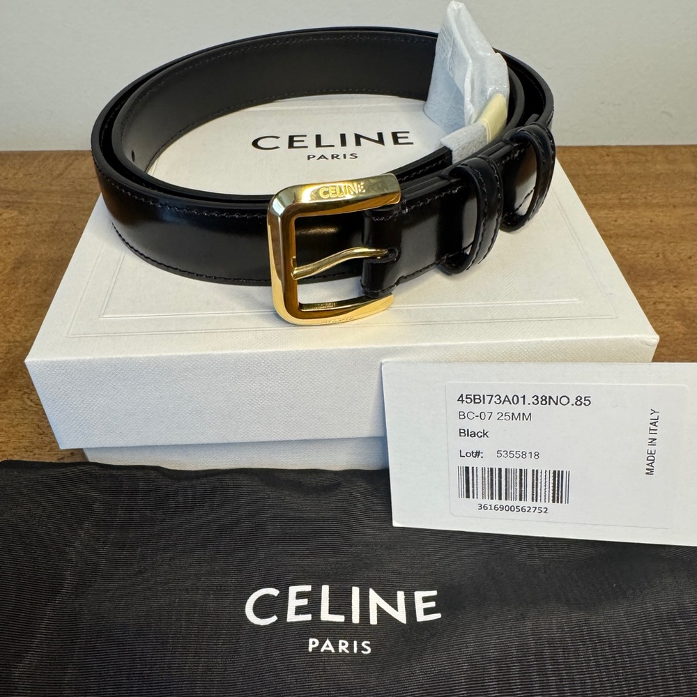 Celine Black and Gold Tote Bag